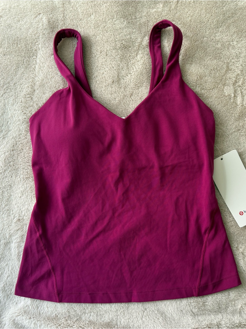 NWT Lululemon Align Waist-Length Tank Magenta Purple Size 8